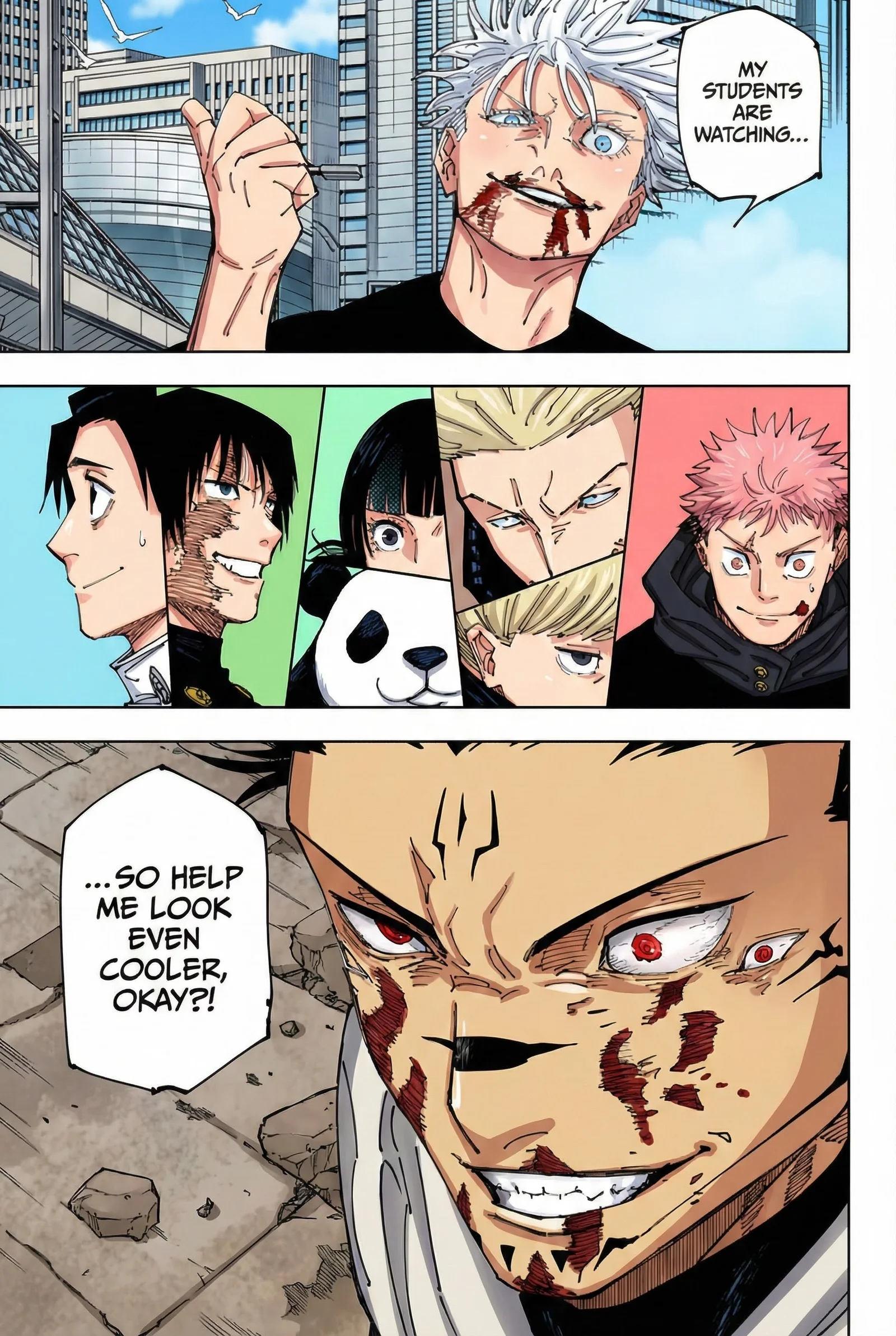 Jujutsu Kaisen Colored Manga JJK — Chapter 230 — Page 17
